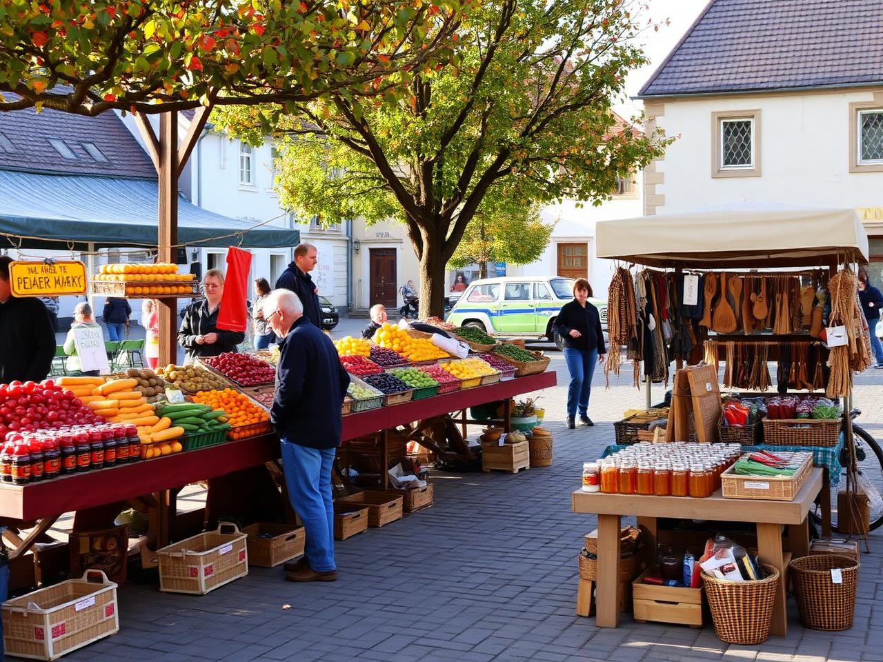 Farmářské trhy na Masarykově náměstí